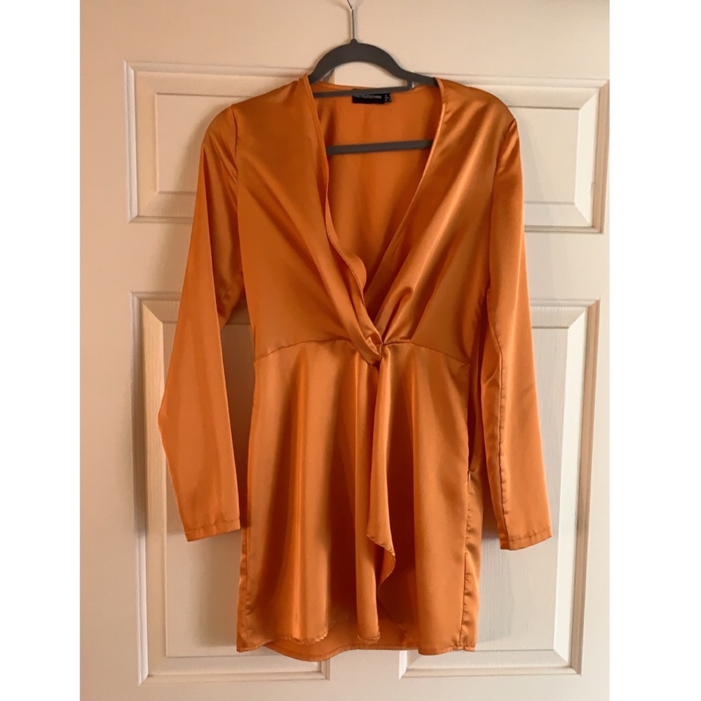 Long Sleeve Wrap Dress - Picture 2 of 3